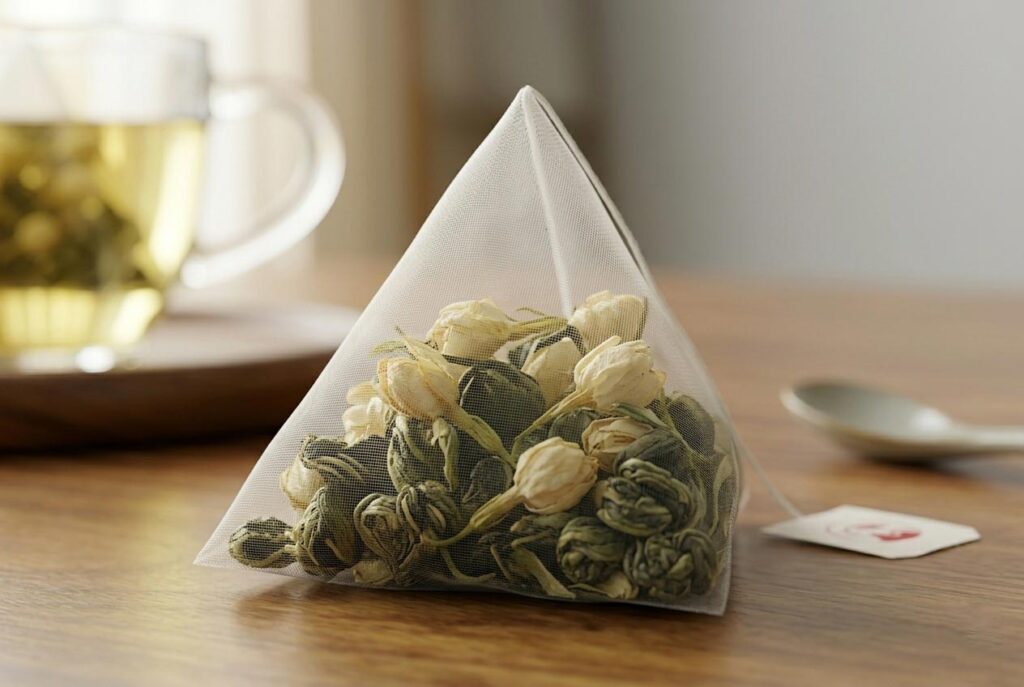 Trà hoa nhài túi lọc dạng kim tự tháp
